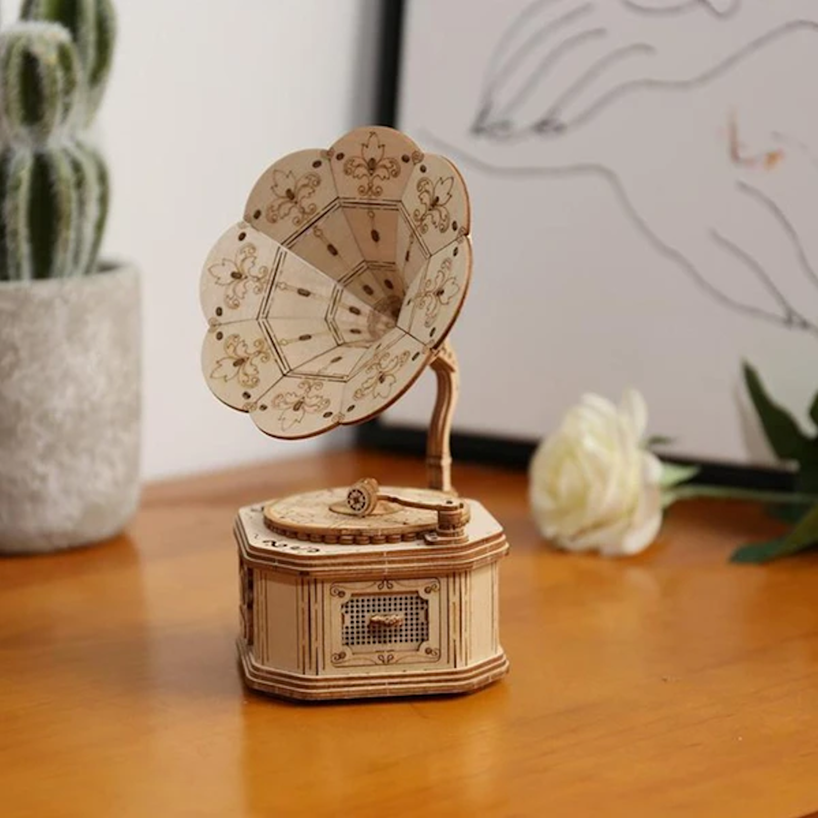 Robotime Gramophone Puzzles - Tophatter Daily Deals