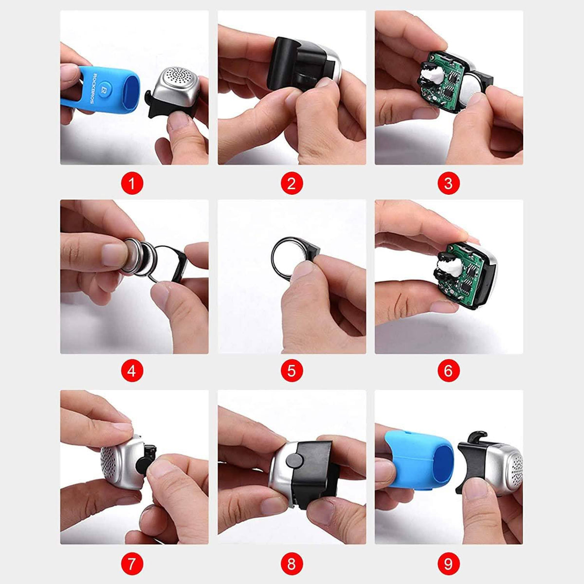 ROCKBROS Electra Bike Bell 90dB Electric Cycling Bells Horn Outdoor Recreation - Tophatter Daily Deals