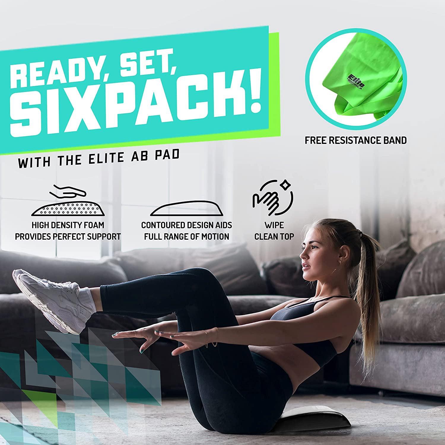 Ab Mat Sit Ups - Ab Pad Mat Sit Up Abdominal Workout Core Stomach CrossFit Cushion Gym Exerciser Exercise & Fitness - Tophatter Daily Deals