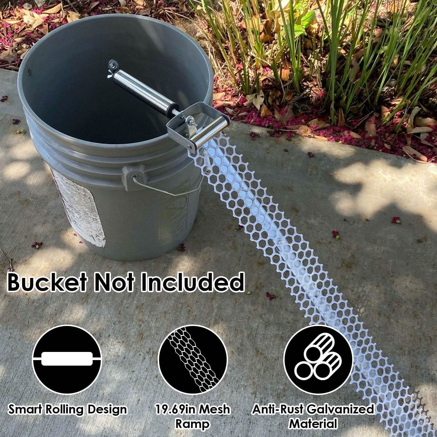 Roll Trap Log Rolling Mouse Catcher with 19.69" Mesh Ramp Pest Control - Tophatter Daily Deals