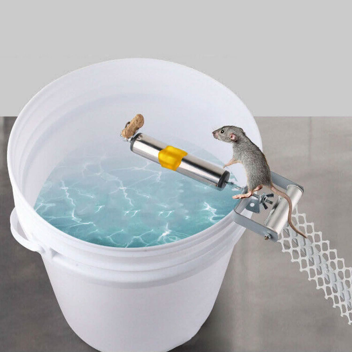Roll Trap Log Rolling Mouse Catcher with 19.69" Mesh Ramp Pest Control - Tophatter Daily Deals
