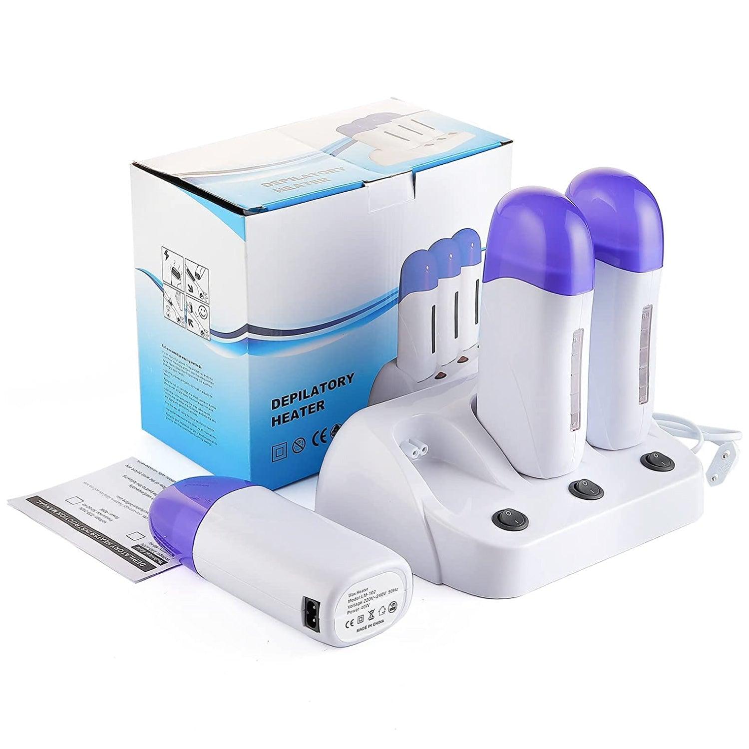 Waxing Roller Machine - Electric Wax Roller Heater Depilatory Roll On Wax Brazilian Waxing Warmer for Women Men, Safe Painless, UK Plug Health & Beauty - Tophatter Daily Deals