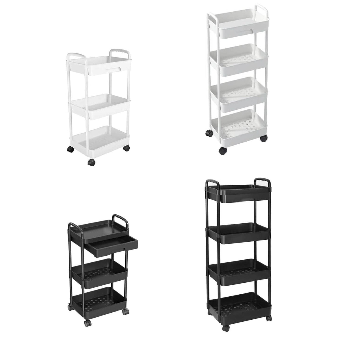 Rolling Utility Cart with Drawer Kitchen Storage - Tophatter Daily Deals