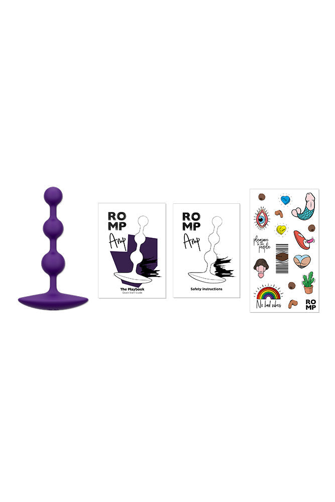 Romp - Amp Anal Beads - Purple Sex Toy - Tophatter Daily Deals