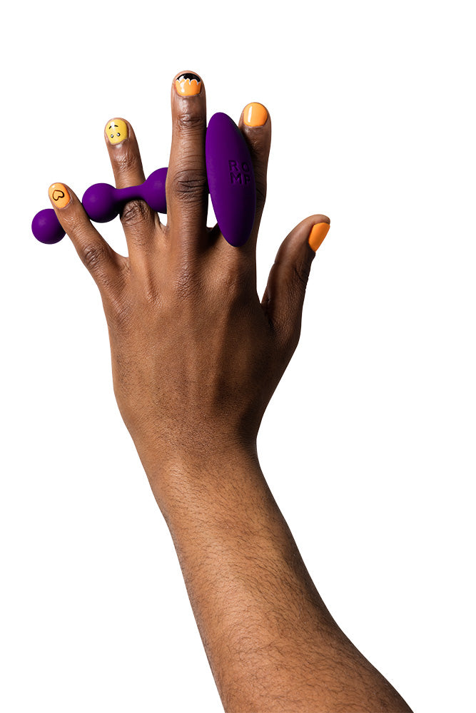 Romp - Amp Anal Beads - Purple Sex Toy - Tophatter Daily Deals