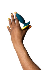 Romp - Bass Vibrating Butt Plug - Teal Sex Toy - Tophatter Daily Deals