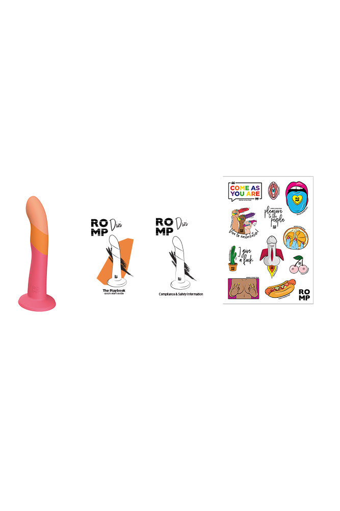 Romp - Dizi 7" Dildo - Pink/Orange Sex Toy - Tophatter Daily Deals