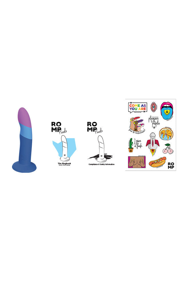 Romp - Piccolo 5.5" Dildo - Purple/Blue Sex Toy - Tophatter Daily Deals