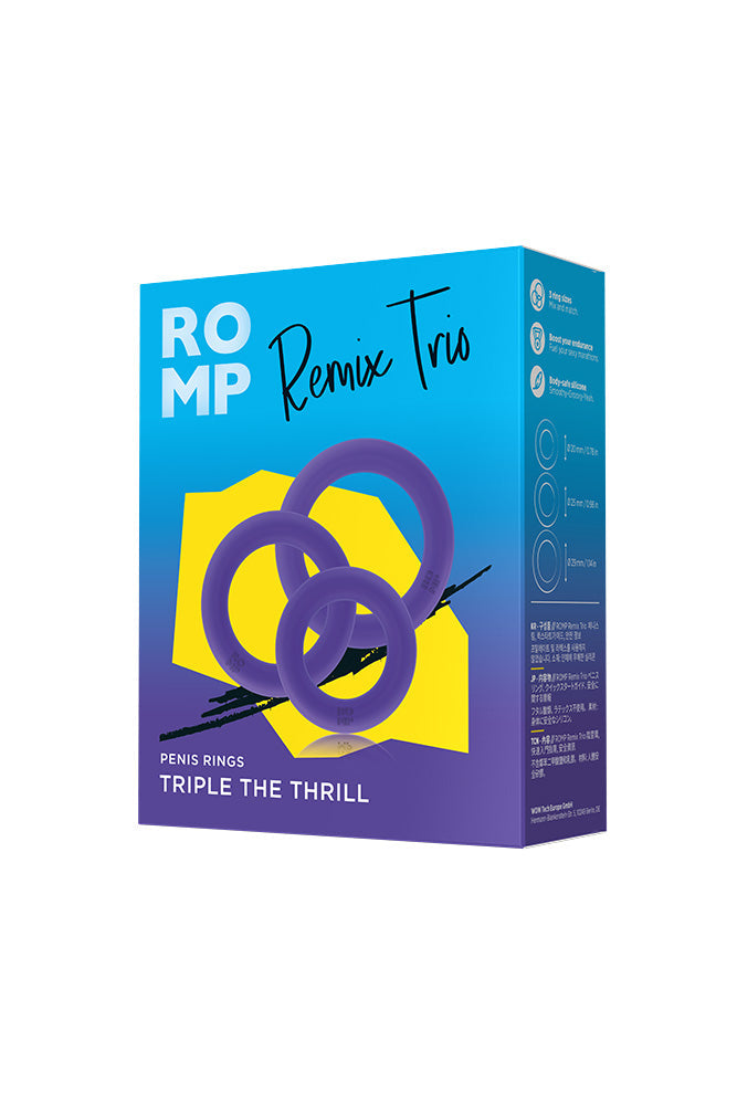 Romp - Remix Trio Penis Ring Set - Purple Sex Toy - Tophatter Daily Deals
