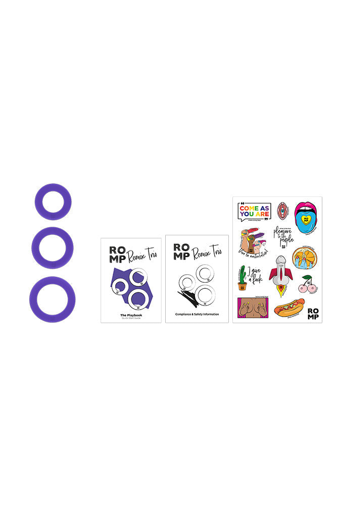 Romp - Remix Trio Penis Ring Set - Purple Sex Toy - Tophatter Daily Deals