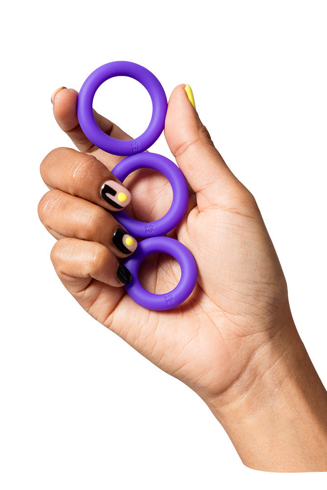 Romp - Remix Trio Penis Ring Set - Purple Sex Toy - Tophatter Daily Deals