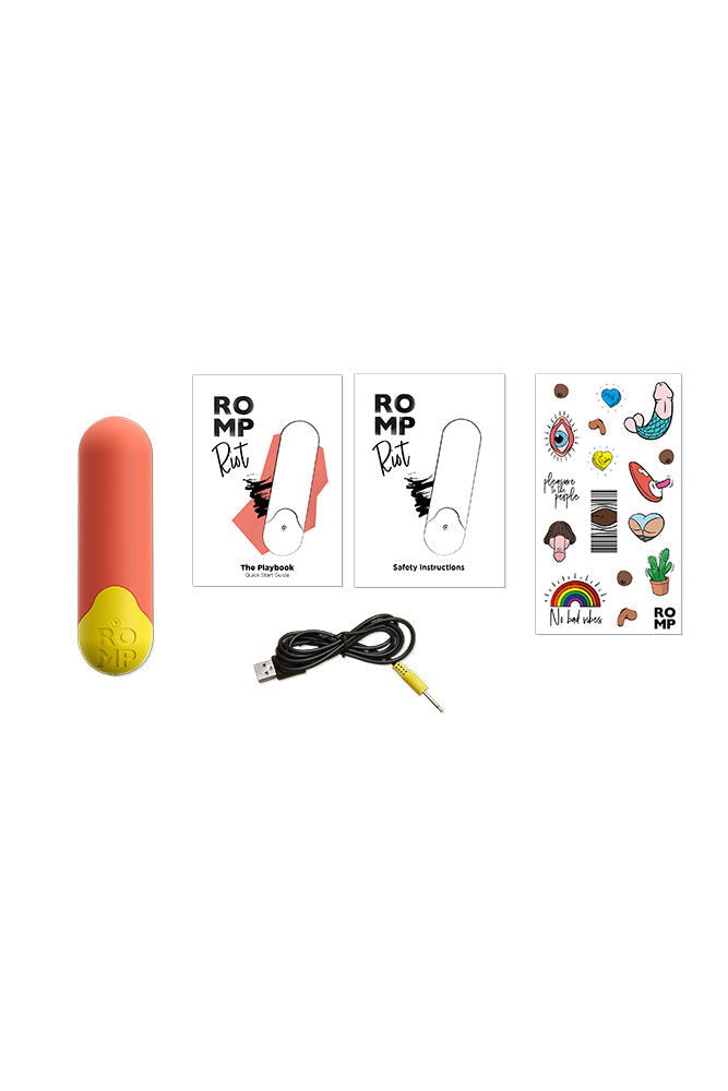 Romp - Riot Bullet Vibrator - Orange Sex Toy - Tophatter Daily Deals