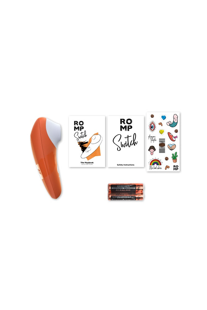 Romp - Switch Clitoral Stimulator - Orange Sex Toy - Tophatter Daily Deals