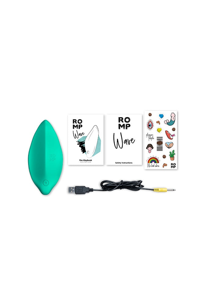 Romp - Wave Lay-on Vibrator - Aqua Sex Toy - Tophatter Daily Deals
