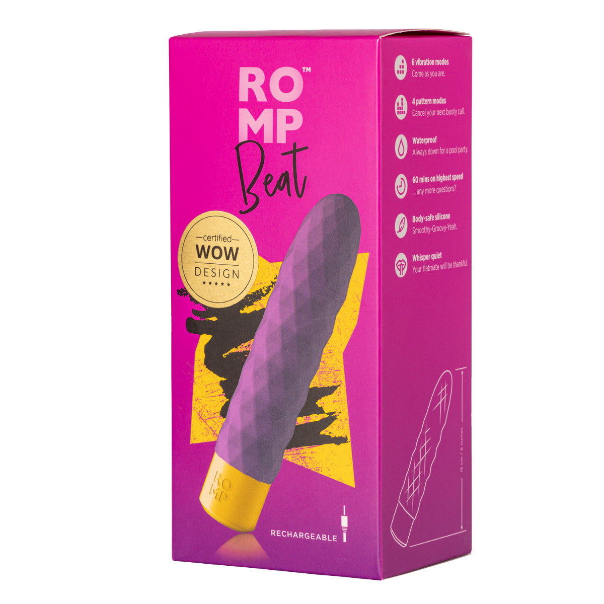 ROMP Beat Bullet Vibrator Bullet Vibrator - Tophatter Daily Deals