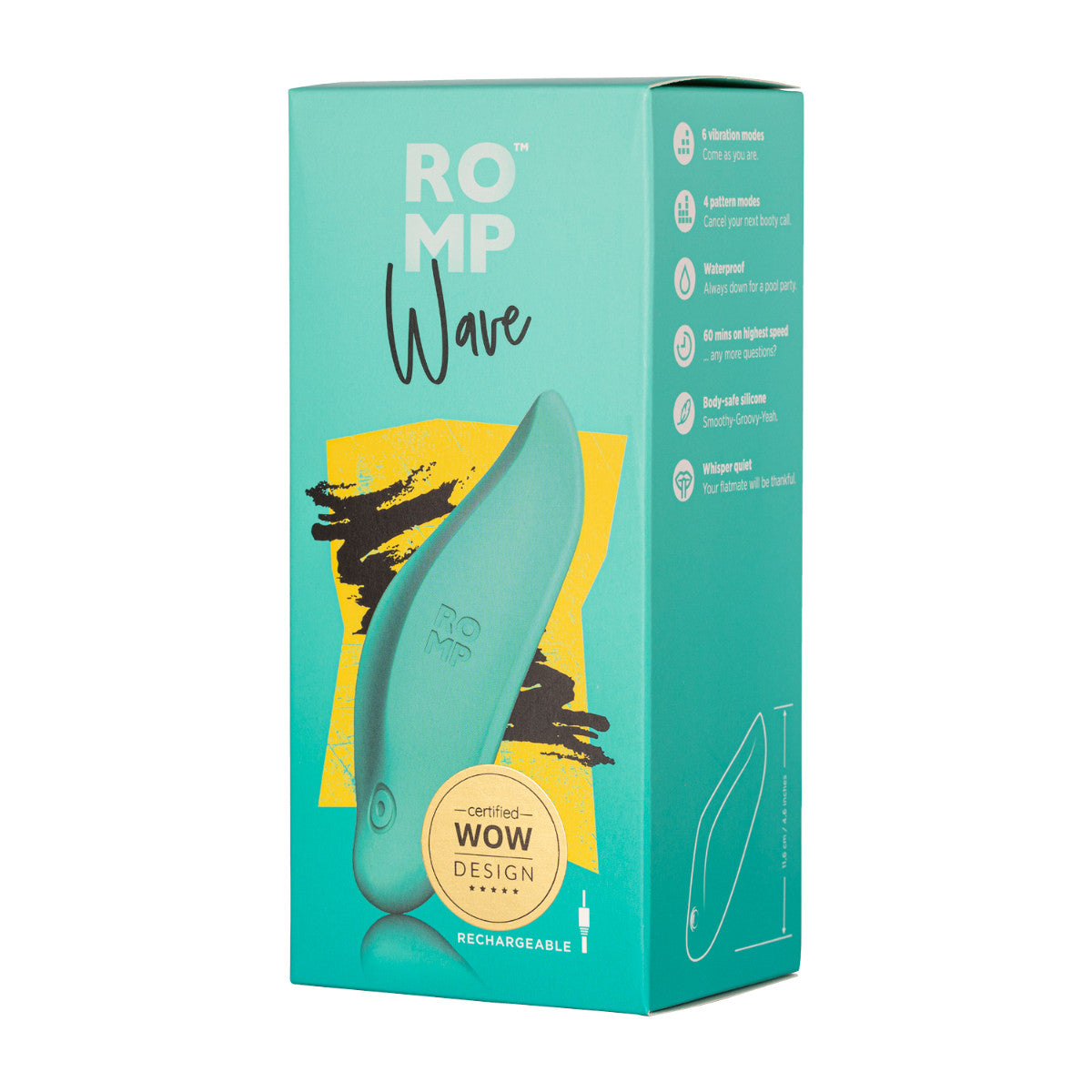 ROMP Wave Clitoral Vibrator Clitoral Vibrator - Tophatter Daily Deals