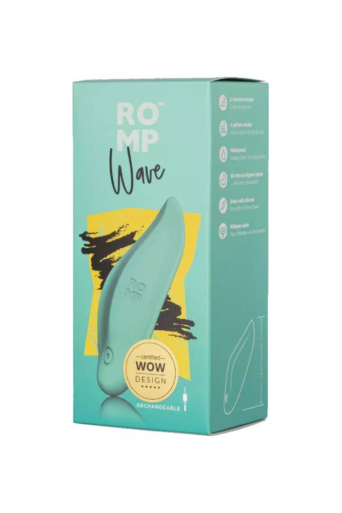 Romp - Wave Lay-on Vibrator - Aqua Sex Toy - Tophatter Daily Deals