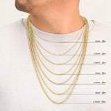 Rope Chain in Yellow Gold - 5mm Necklaces - Tophatter Daily Deals