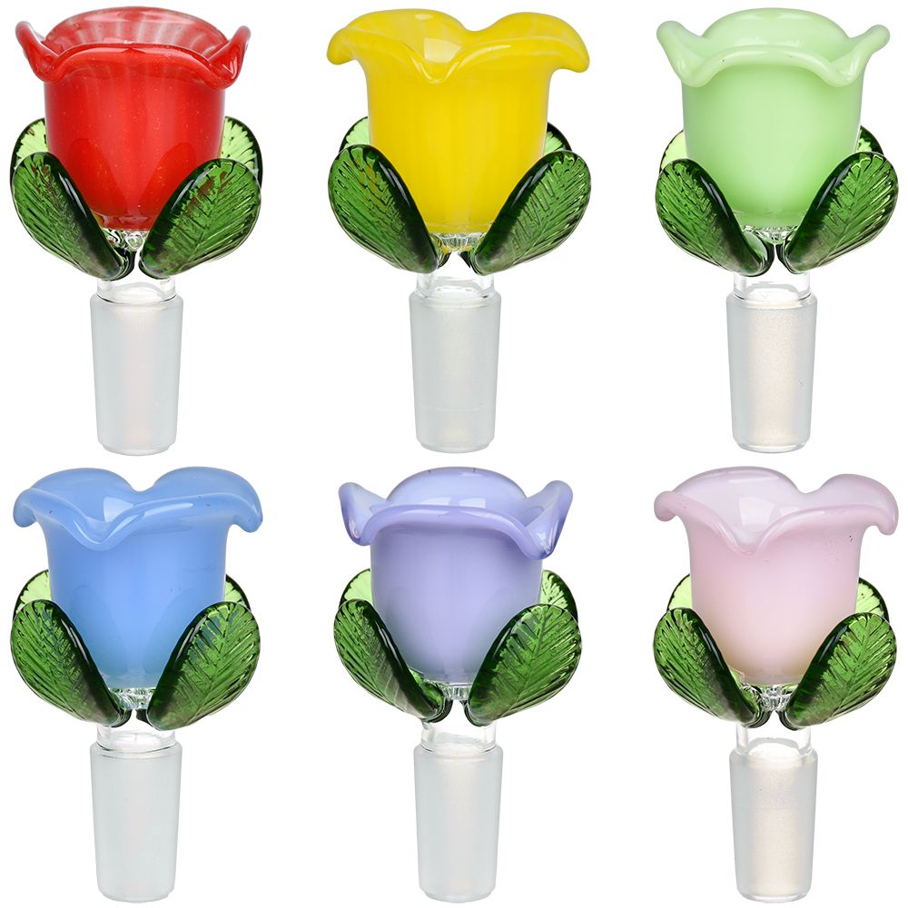 Rose Bud Herb Slide Bong Bowls - Tophatter Daily Deals
