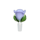 Rose Bud Herb Slide Opaque Purple Glass Bong Bowls - Tophatter Daily Deals