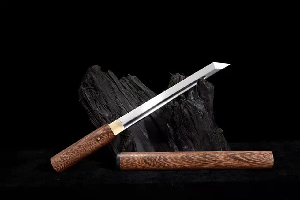 Rosewood High Manganese Steel Small Tang Knife - Tophatter Daily Deals