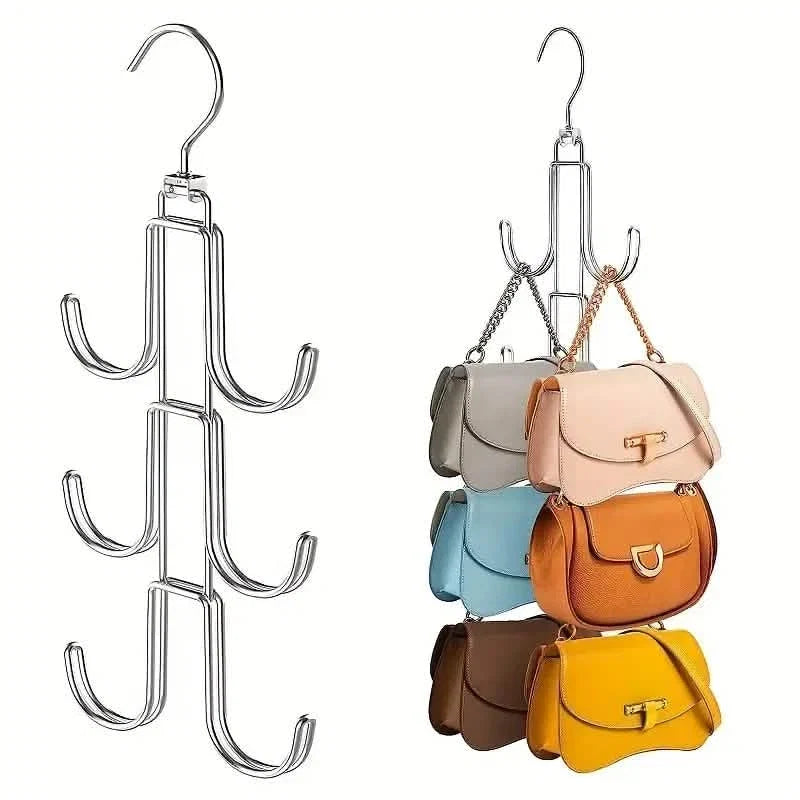 Rotatable Metal Purse Hanger Organizer Storage & Organization - Tophatter Daily Deals