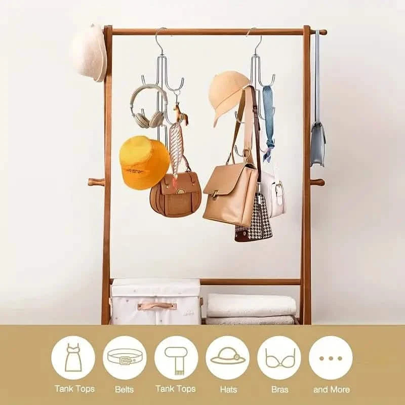Rotatable Metal Purse Hanger Organizer Storage & Organization - Tophatter Daily Deals
