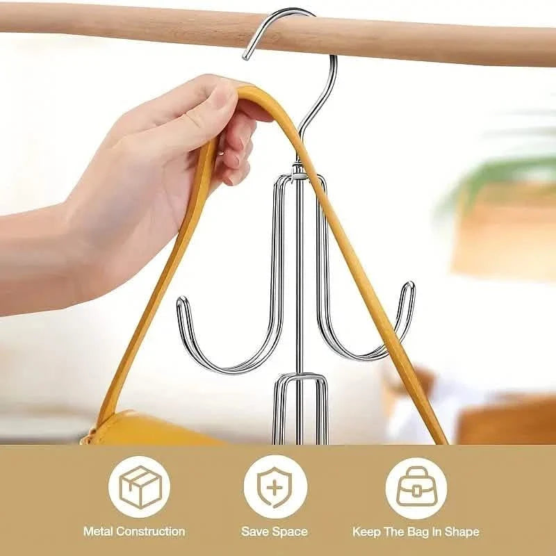 Rotatable Metal Purse Hanger Organizer Storage & Organization - Tophatter Daily Deals