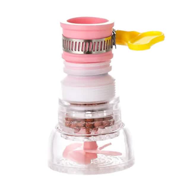 Rotatable Spray Head Tap 360 Degree Durable Faucet Filter Nozzle Pink Home Improvement - Tophatter Daily Deals