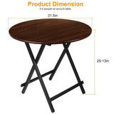 Round High Top Folding Table Outdoor Recreation - Tophatter Daily Deals