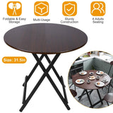 Round High Top Folding Table Outdoor Recreation - Tophatter Daily Deals