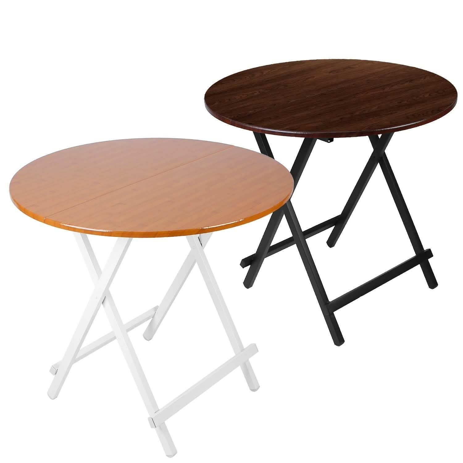 Round High Top Folding Table Outdoor Recreation - Tophatter Daily Deals