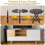 Round High Top Folding Table Outdoor Recreation - Tophatter Daily Deals
