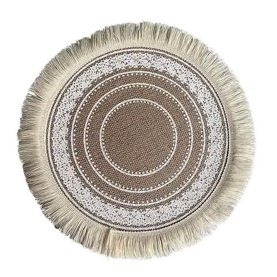 Round Mandala Placemats A Wine & Dining - Tophatter Daily Deals