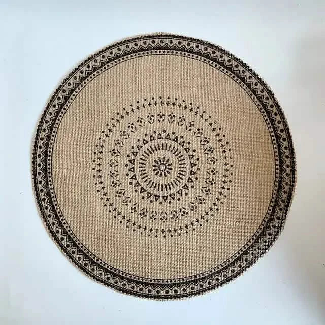 Round Mandala Placemats C Wine & Dining - Tophatter Daily Deals