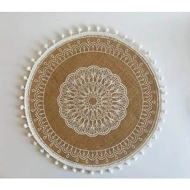 Round Mandala Placemats E Wine & Dining - Tophatter Daily Deals