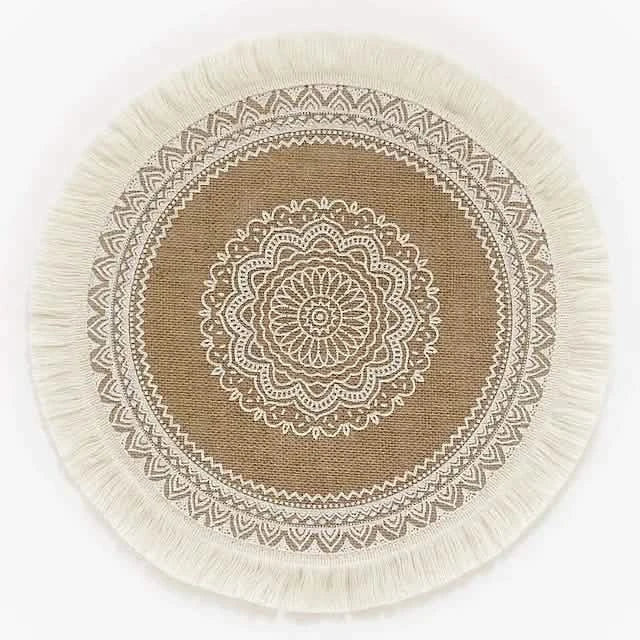 Round Mandala Placemats H Wine & Dining - Tophatter Daily Deals