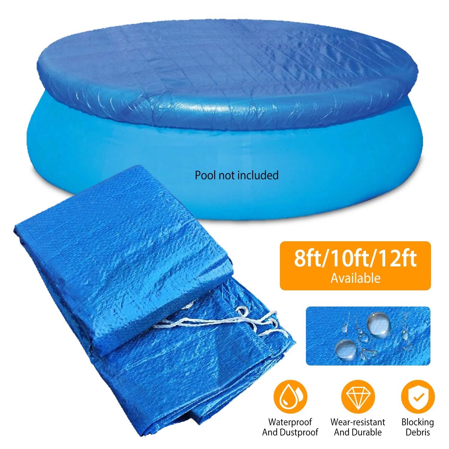 Round Swimming Pool Cover Outdoor Recreation - Tophatter Daily Deals
