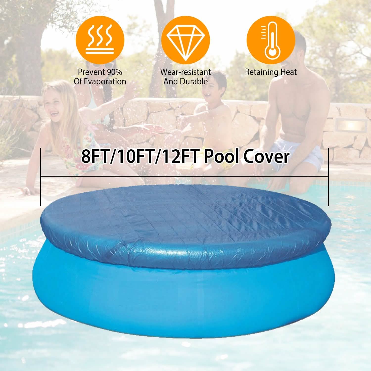 Round Swimming Pool Cover Outdoor Recreation - Tophatter Daily Deals
