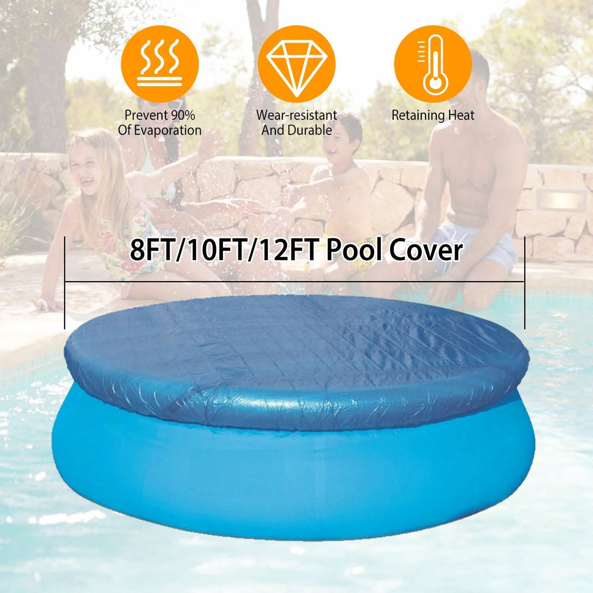 Round Swimming Pool Cover Outdoor Recreation - Tophatter Daily Deals