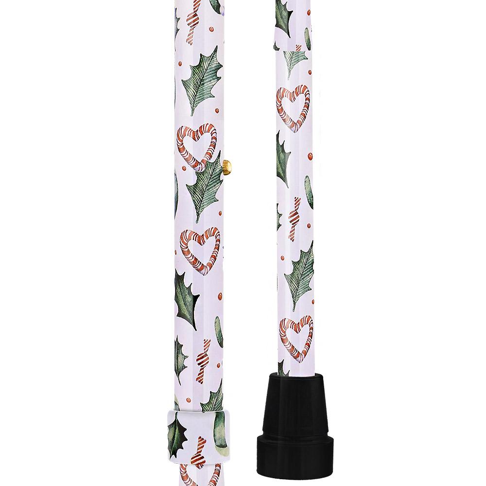 Holiday Cheer Designer Derby Adjustable Cane Adjustable Walking Canes - Tophatter Daily Deals