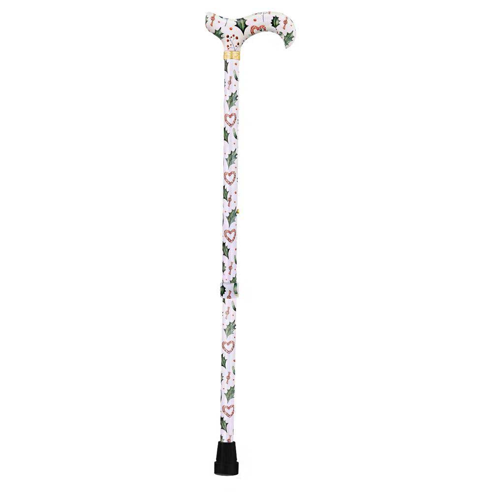 Holiday Cheer Designer Derby Adjustable Cane Adjustable Walking Canes - Tophatter Daily Deals