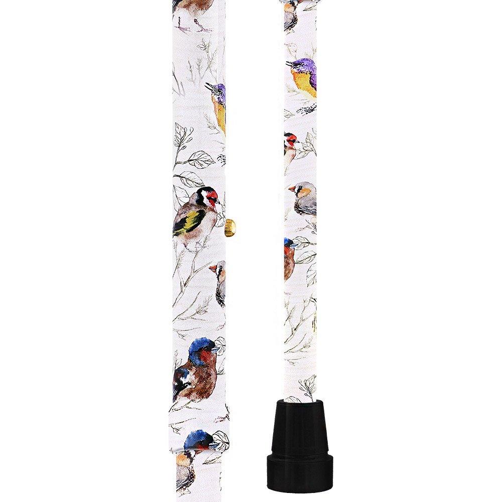 Watercolor Bird: Designer Derby Cane with Patterned Handle Adjustable Walking Canes - Tophatter Daily Deals