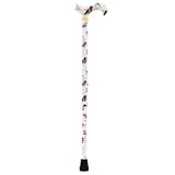 Watercolor Bird: Designer Derby Cane with Patterned Handle Adjustable Walking Canes - Tophatter Daily Deals
