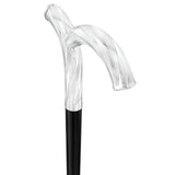 Italian Luxury: 'Curiously Curvaceous' Cane, In 925r Silver Alpaca Silver Walking Sticks - Tophatter Daily Deals