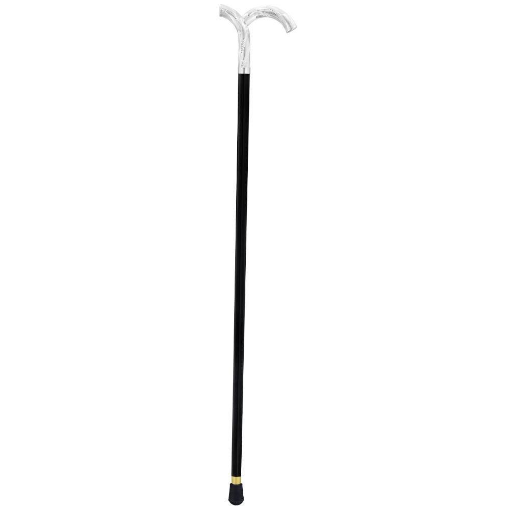 Italian Luxury: 'Curiously Curvaceous' Cane, In 925r Silver Alpaca Silver Walking Sticks - Tophatter Daily Deals