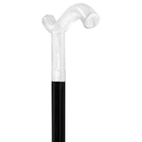 Italian Luxury: 'Harmoniously Poised' Cane, In 925r Silver Alpaca Silver Walking Sticks - Tophatter Daily Deals