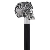 Italian Luxury: Skull & Snakes with Crystal Eyes, 925r Silver Alpaca Silver Walking Sticks - Tophatter Daily Deals
