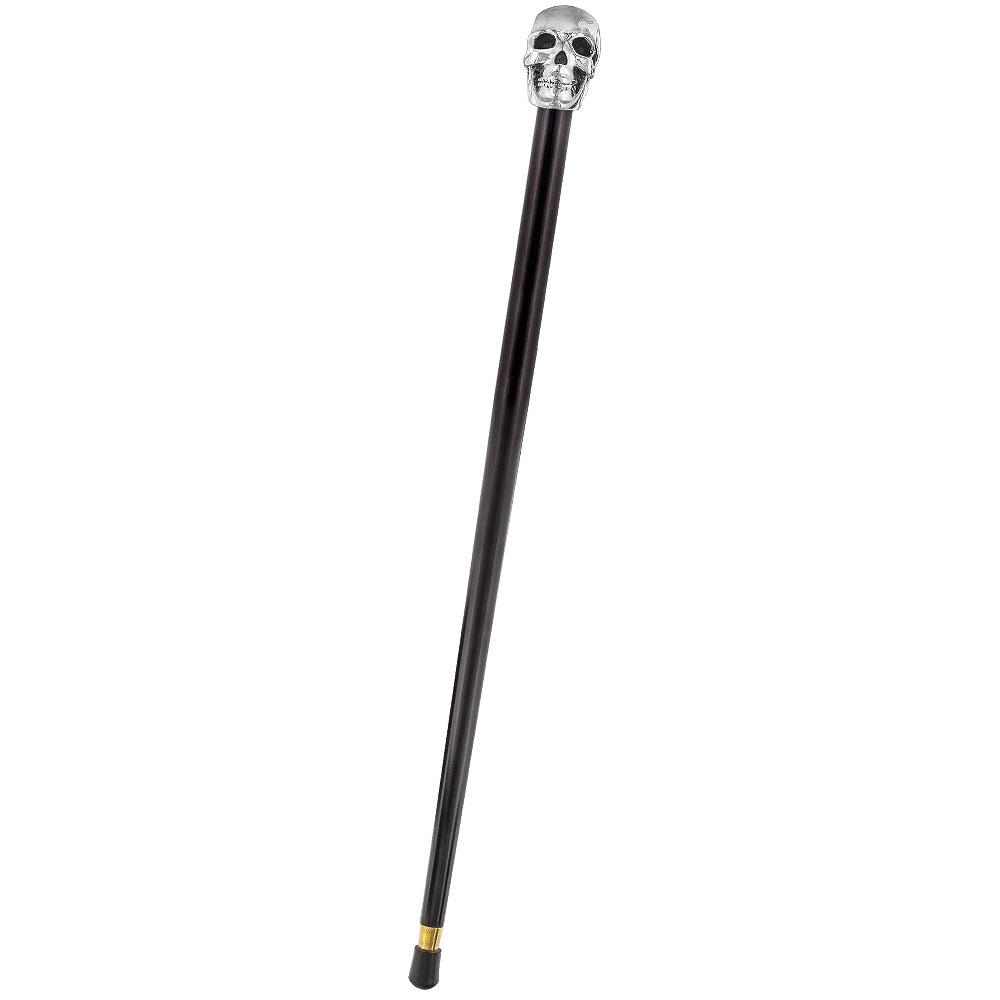 Italian Import: 925r Silver Skull Luxury Walking Stick Alpaca Silver Walking Sticks - Tophatter Daily Deals