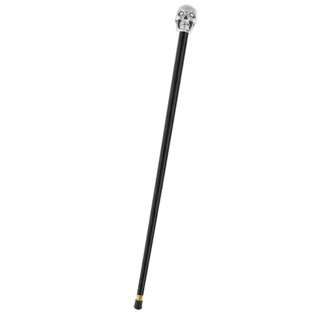 Italian Luxury: Skull Walking Stick, Swarovski Eyes, 925r Silver Alpaca Silver Walking Sticks - Tophatter Daily Deals